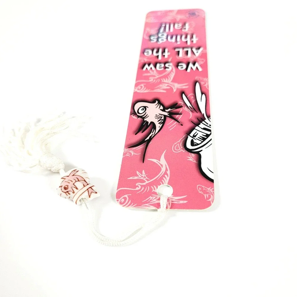 Vintage Y2K Dr. Seuss Movie Bookmark Fish Beaded Cat Hat 2003 Antioch CEBM-24368